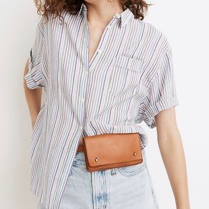 Madewell striped short-sleeve button down